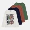 Friboo 4 Pack - Camiseta De Manga Larga - Multi-Coloured/White/Green