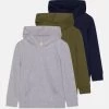 Friboo 3 Pack - Jersey Con Capucha - Grey/Green/Blue