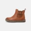 Friboo Leather Booties - Botines - Cognac