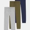 Friboo 3 Pack - Pantalones - Grey/Khaki/Dark Blue
