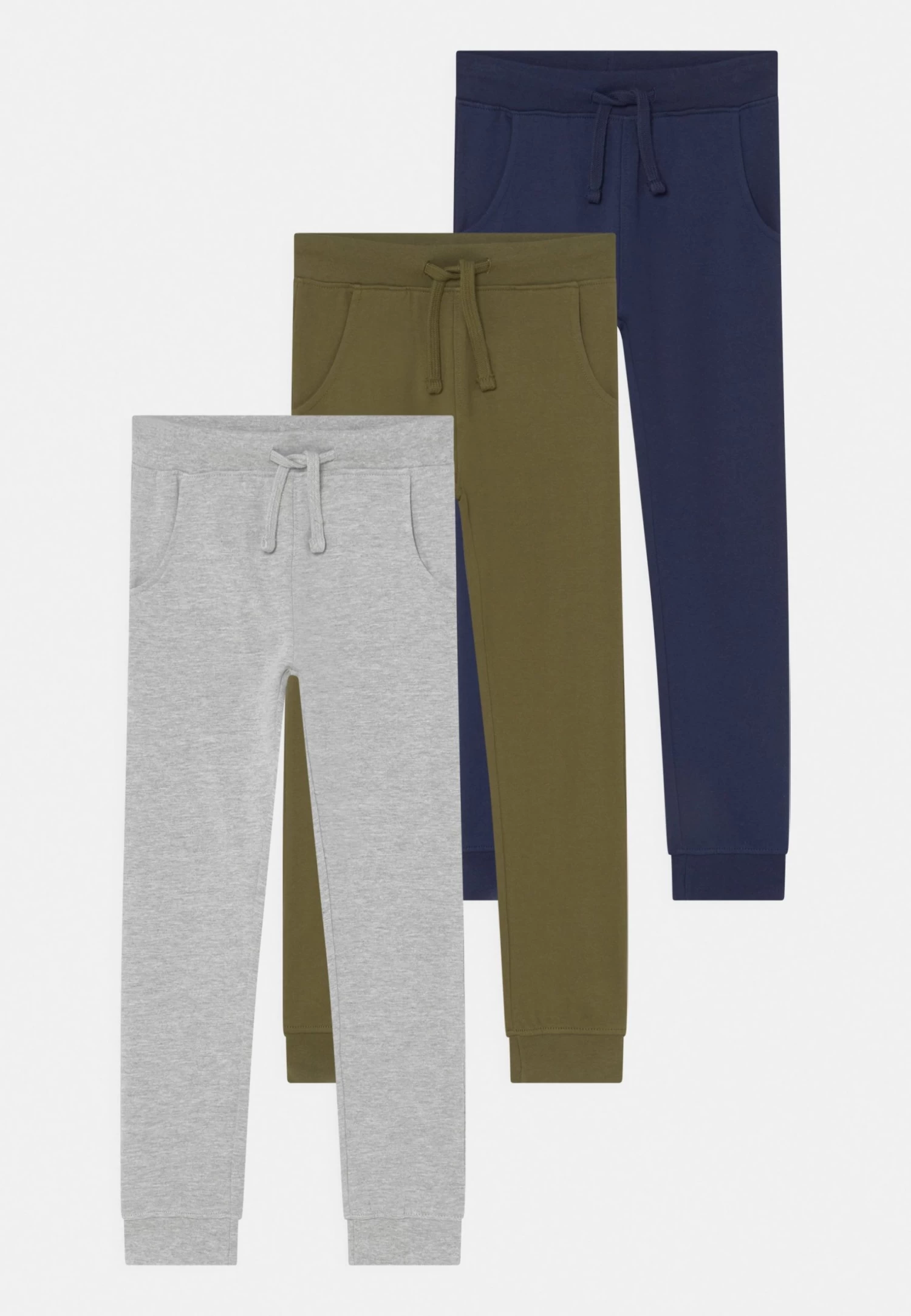 Friboo 3 Pack - Pantalones - Grey/Khaki/Dark Blue 1 Friboo 3 Pack - Pantalones - Grey/Khaki/Dark Blue