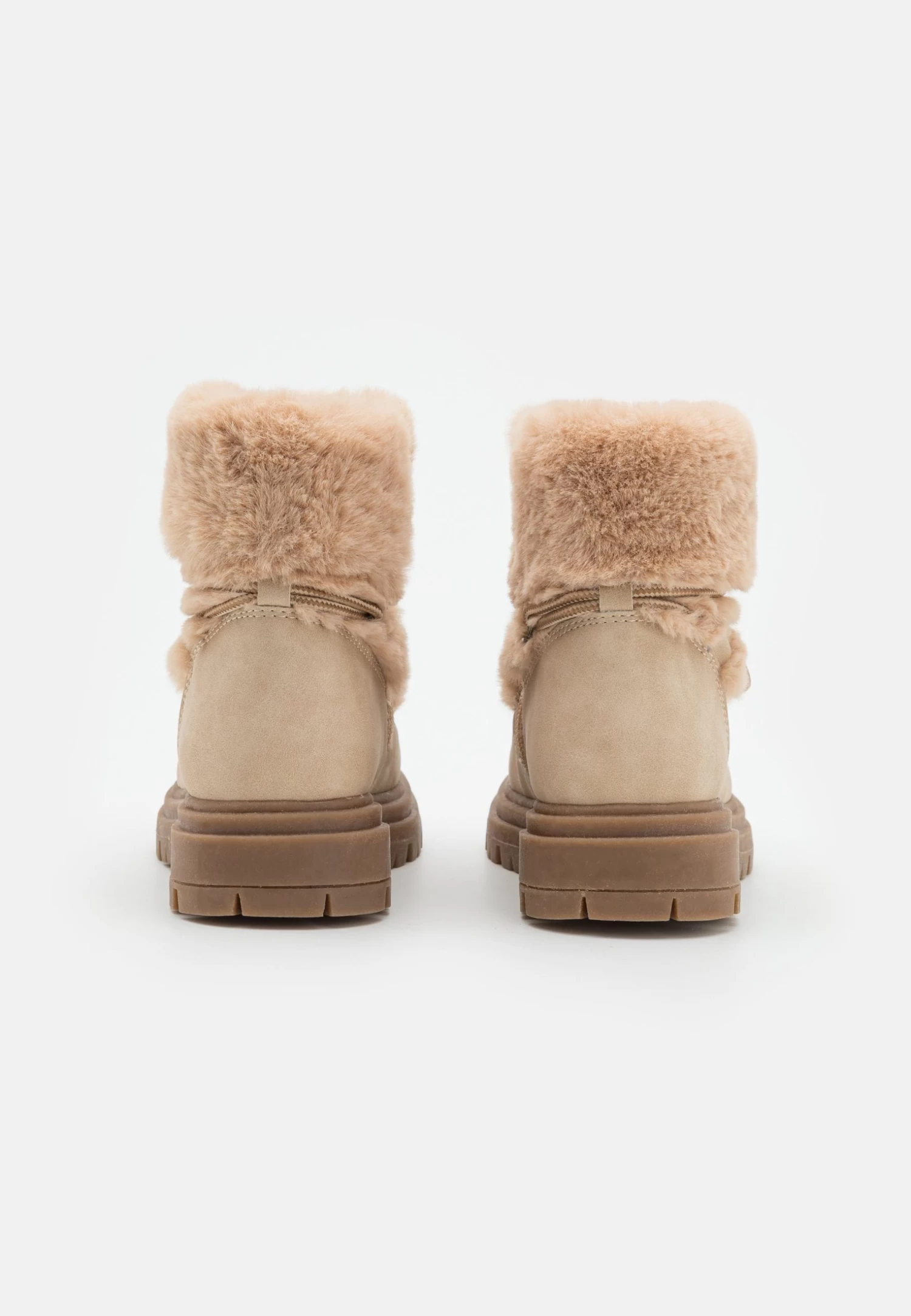 Friboo Botines Con Cordones - Nude 3 Friboo Botines Con Cordones - Nude - Imagen 3