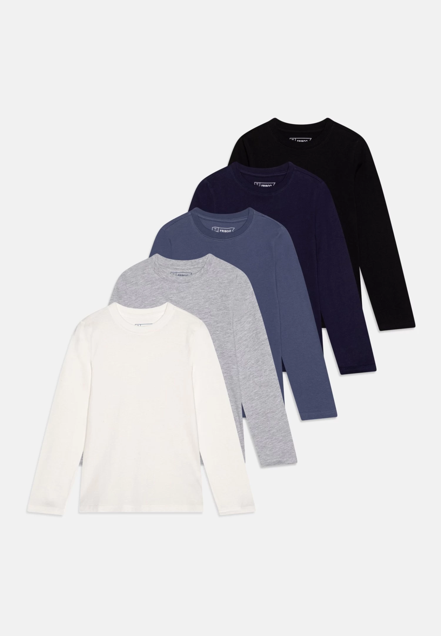 Friboo 5 Pack - Camiseta De Manga Larga - Multi-Coloured/Blue/Black 1 Friboo 5 Pack - Camiseta De Manga Larga - Multi-Coloured/Blue/Black