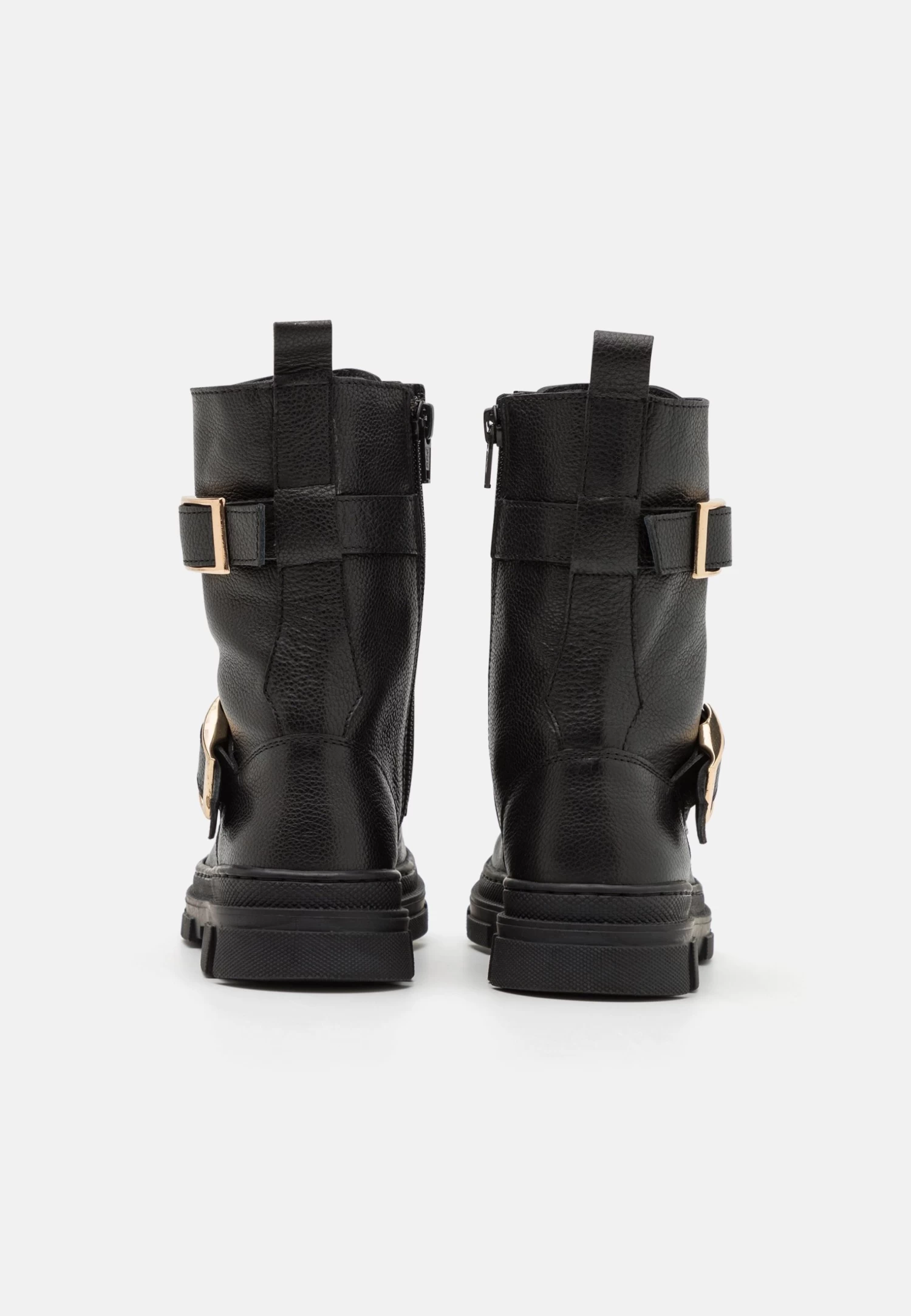 Friboo Leather - Botas Con Cordones -Black 3 Friboo Leather - Botas Con Cordones -Black - Imagen 3