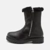 Friboo Leather - Botas Para La Nieve - Black