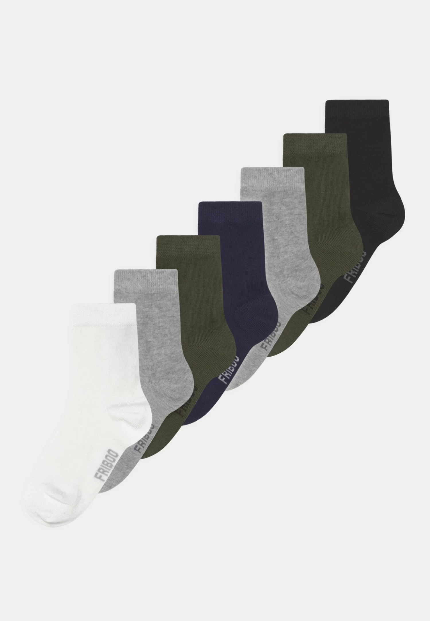 Friboo 7 Pack - Calcetines - Multi-Coloured/White/Grey 1 Friboo 7 Pack - Calcetines - Multi-Coloured/White/Grey