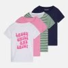 Friboo 4 Pack - Camiseta Estampada - Multi-Coloured/White /Pink