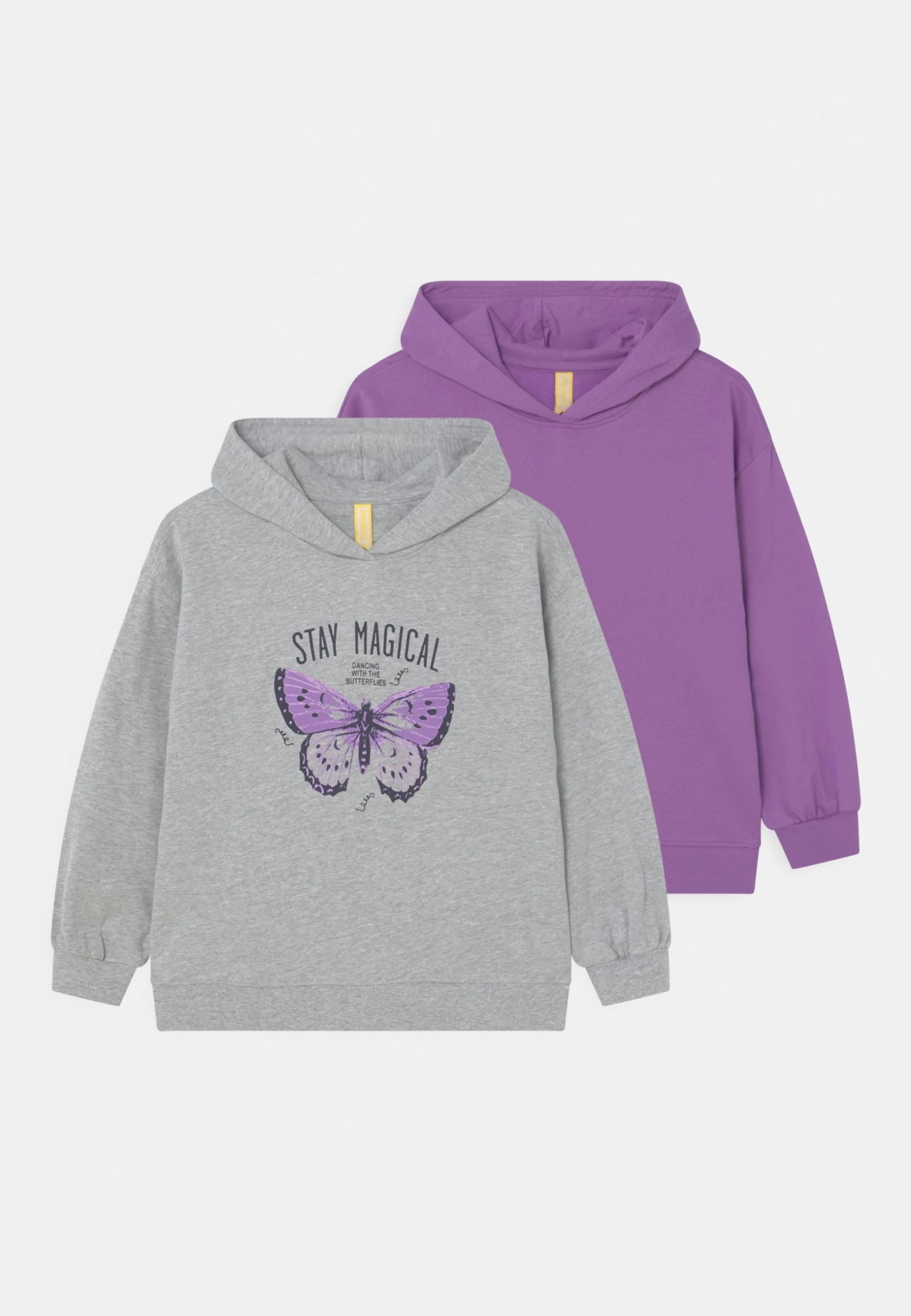 Friboo Hoodie 2 Pack - Sudadera - Purple/Light Grey 1 Friboo Hoodie 2 Pack - Sudadera - Purple/Light Grey