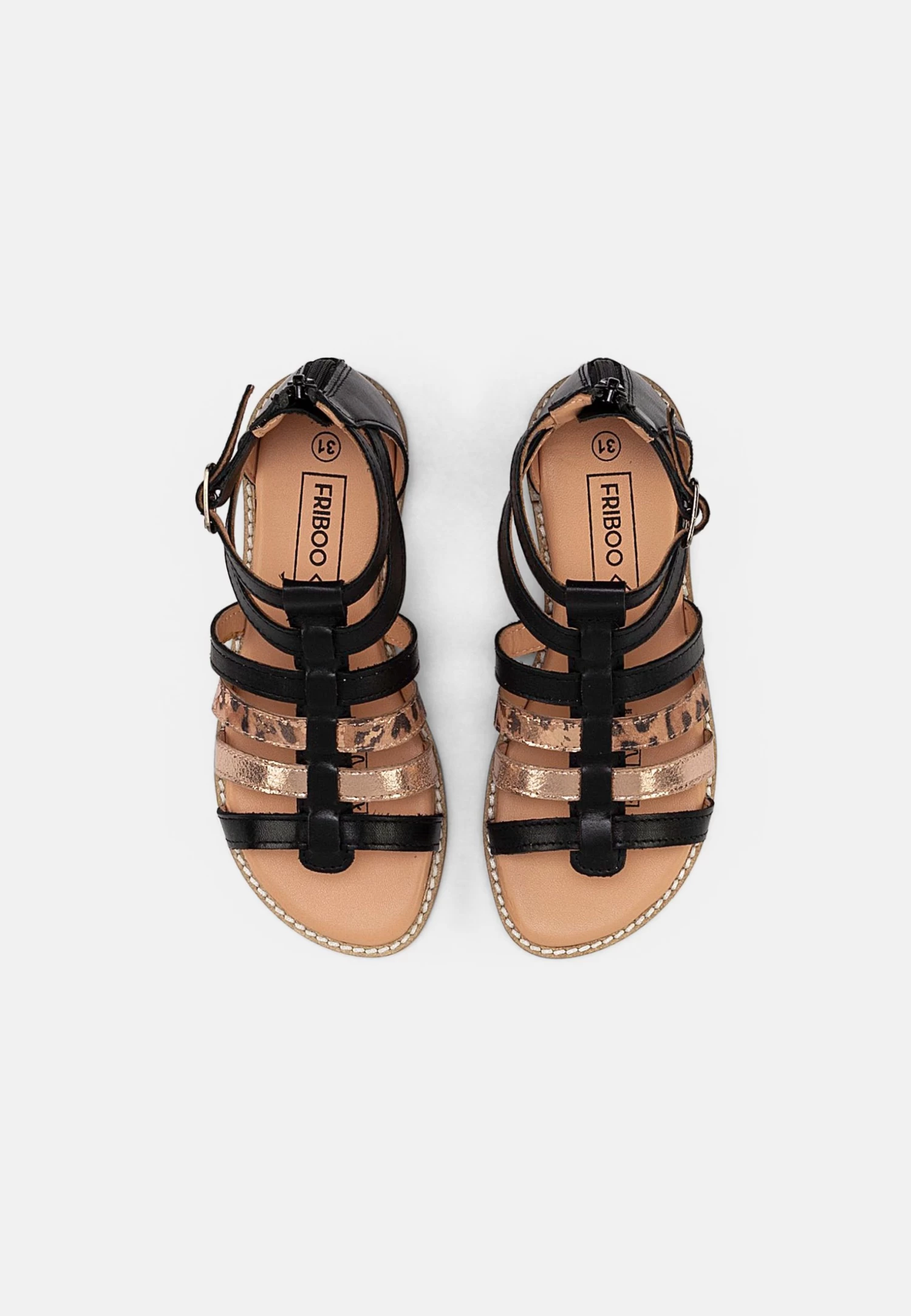 Friboo Leather - Sandalias - Black 4 Friboo Leather - Sandalias - Black - Imagen 4