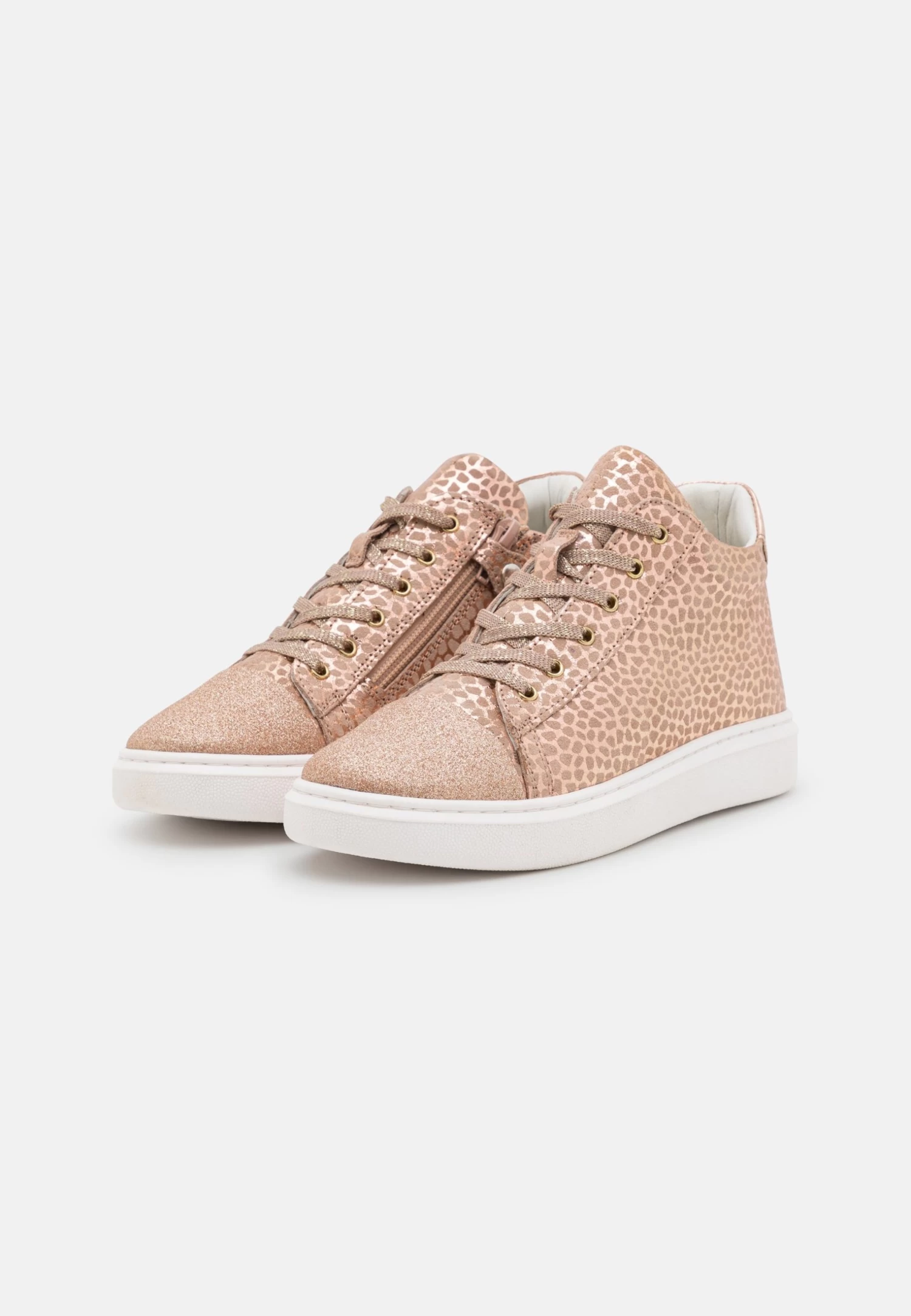 Friboo Leather - Zapatillas Altas - Rose Gold 2 Friboo Leather - Zapatillas Altas - Rose Gold - Imagen 2