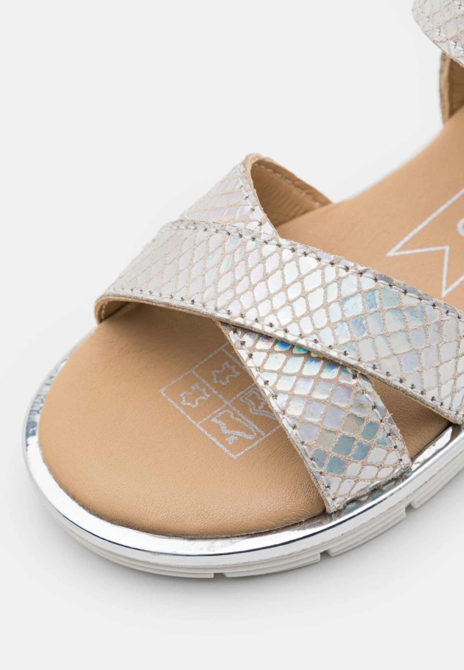 Friboo Holographic Leather - Sandalias - Silver 6 Friboo Holographic Leather - Sandalias - Silver - Imagen 6
