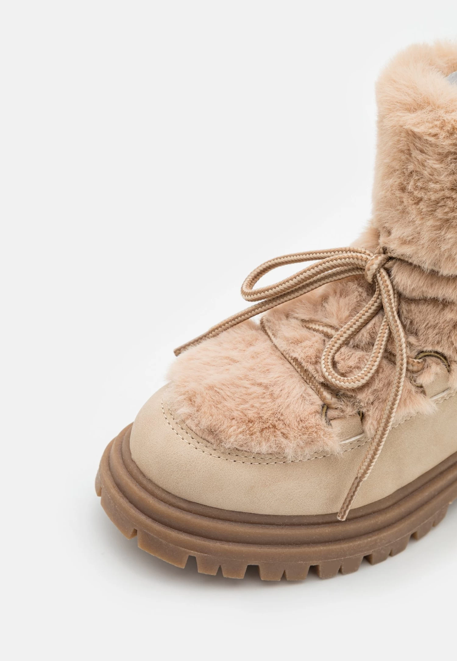 Friboo Botines Con Cordones - Nude 6 Friboo Botines Con Cordones - Nude - Imagen 6