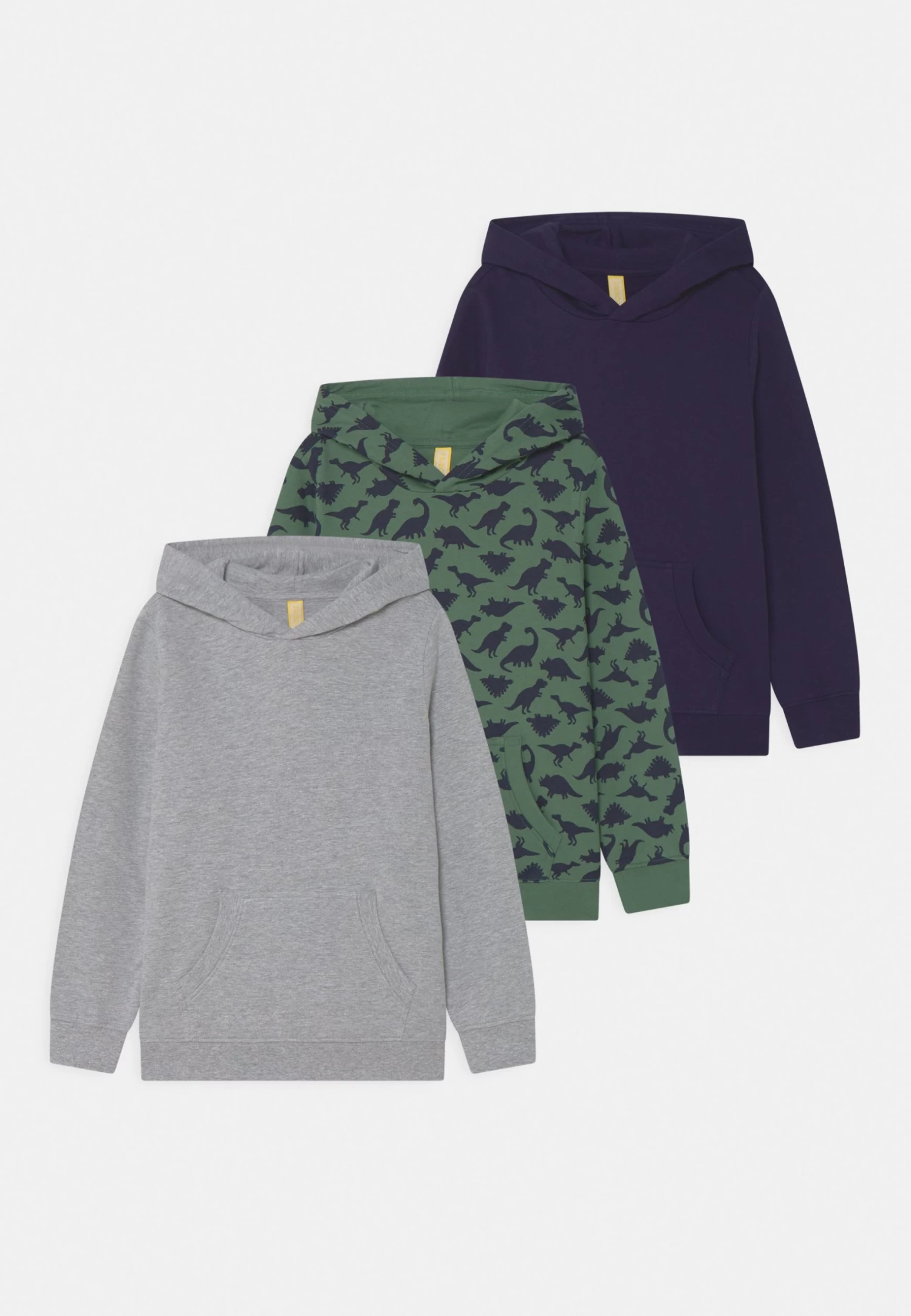 Friboo Hoodie 3 Pack - Sudadera - Blue/Olive/Light Grey 1 Friboo Hoodie 3 Pack - Sudadera - Blue/Olive/Light Grey