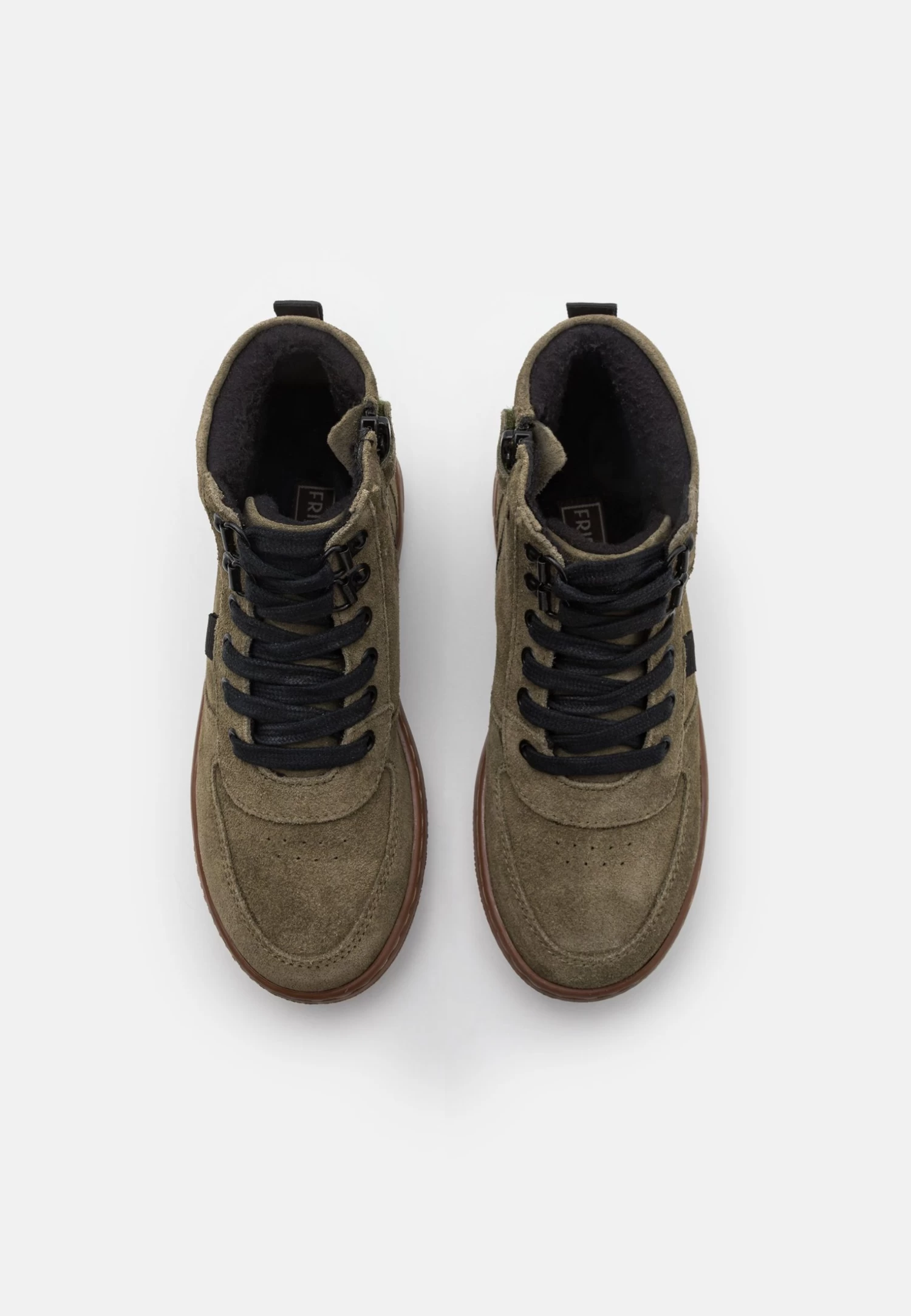 Friboo Leather - Botines Con Cordones - Khaki 4 Friboo Leather - Botines Con Cordones - Khaki - Imagen 4