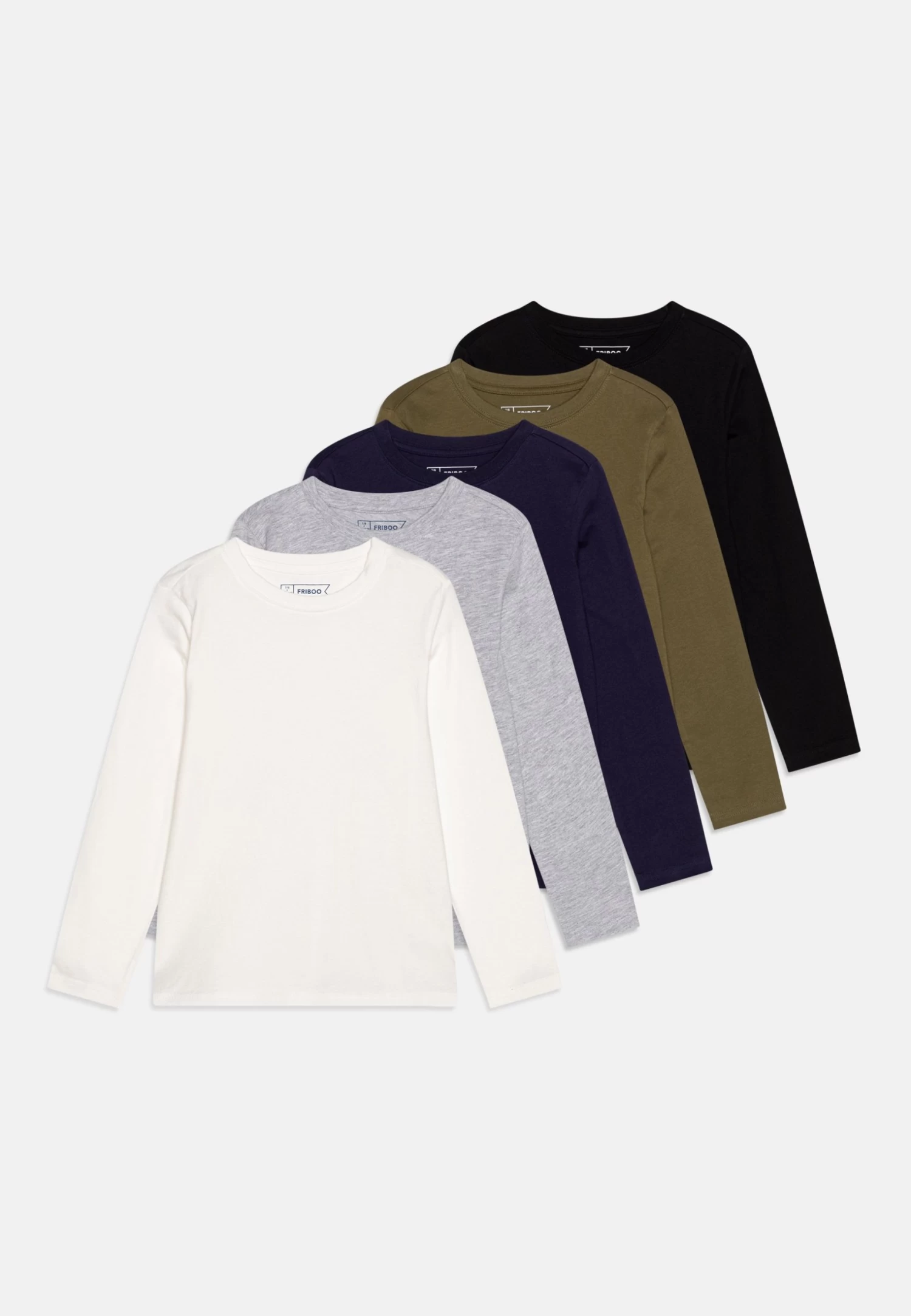 Friboo 5 Pack - Camiseta De Manga Larga - Multi-Coloured/Green/Blue 1 Friboo 5 Pack - Camiseta De Manga Larga - Multi-Coloured/Green/Blue